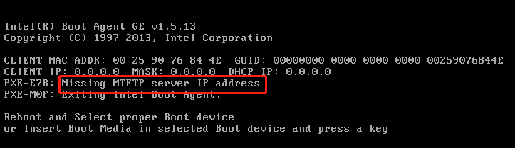 可能原因： 1.被装机器的交换机，没有关闭生成树或者快速转发界面截图