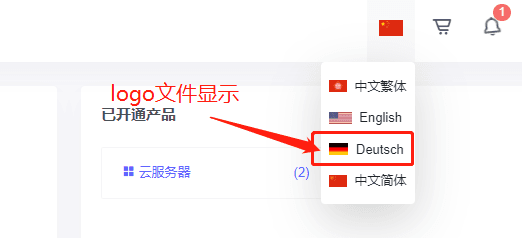 ③文件名称： 跟随 german.php 文件中“国家代码大写”一致界面截图