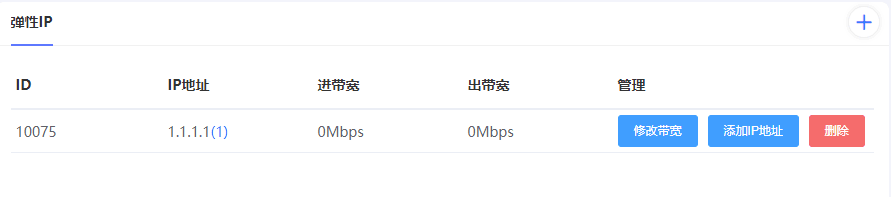 进入实例列表页面，点击实例的主机名，进入实例内页，如下界面截图