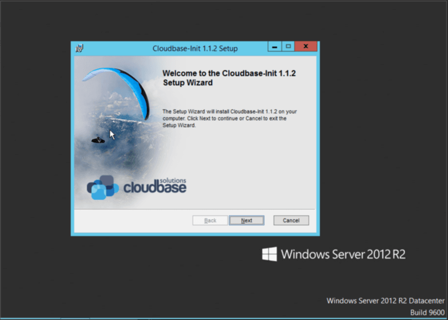 安装 cloudbase-init界面截图