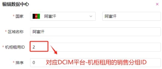 配置数据中心和线路:此处的配置用于用户进行购买/相关操作界面截图
